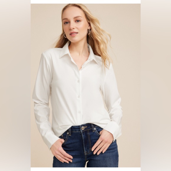 Maurice’s Winona Stretch Button Down Blouse